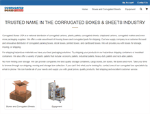 Tablet Screenshot of corrugatedboxesusa.com